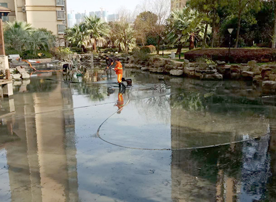 青神景观池淤泥清理